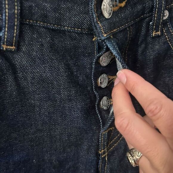 Buck Mason Mens Dark Wash Slim Fit Blue Jeans Size 30 Made in America USA - Picture 7 of 12